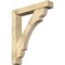 Ekena Millwork Olympic Block Rough Sawn Bracket w/ Offset Brace, Douglas Fir, 6"W x 32"D x 38"H BKT0604X32X38OLY05RDF - alternate 1